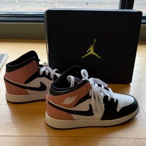 Like New in Box Air Pink Black and White Air Jordans - 4